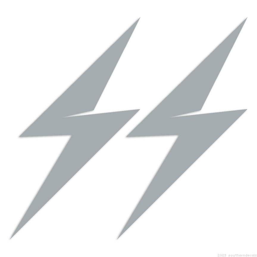 Lightning Bolts - Decal Sticker - Multiple Colors & Sizes - ebn6857